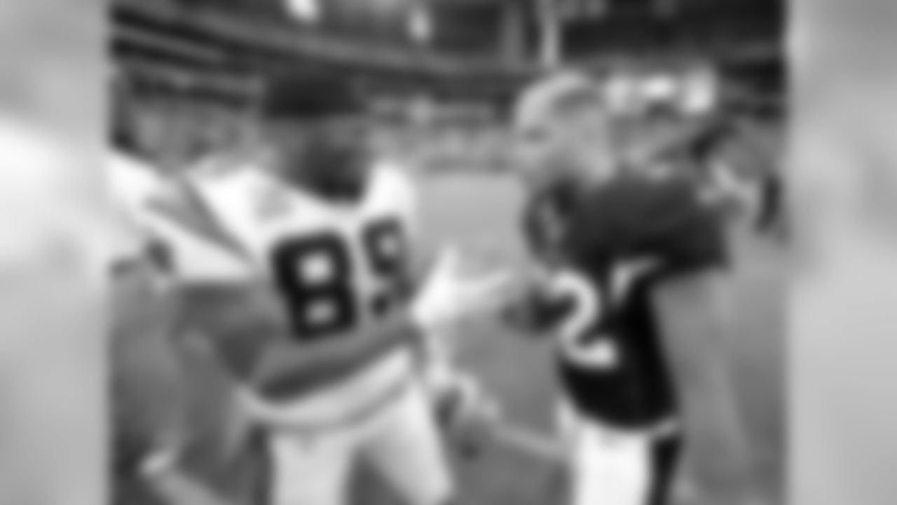 Mathieu postgame with Panthers WR Steve Smith