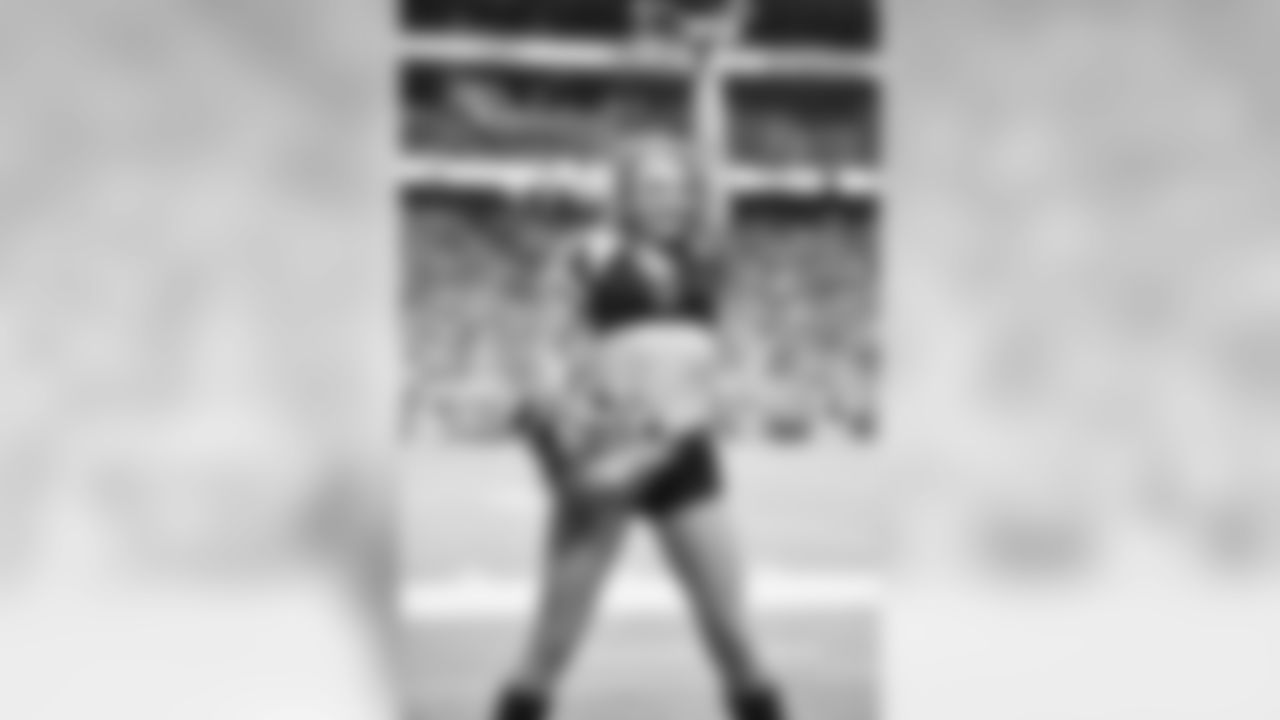Images of Cardinals cheerleader Danielle from the 2019 season
