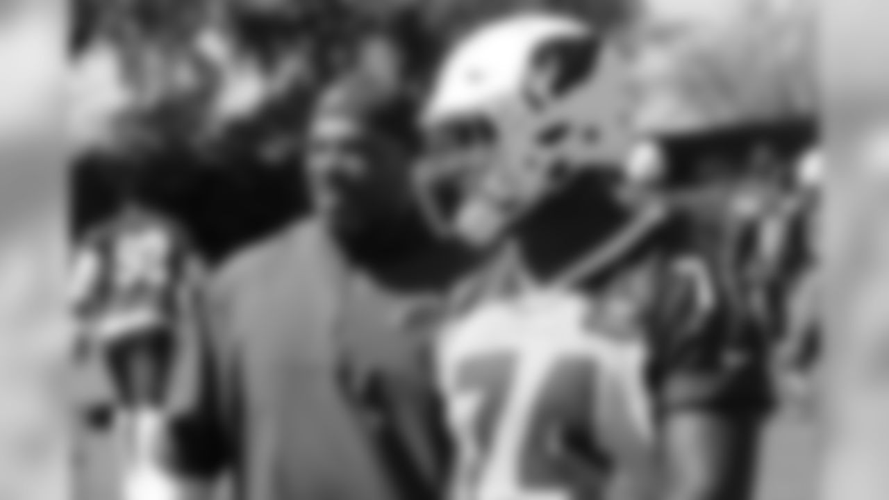OC Harold Goodwin (left) with T D.J. Humphries