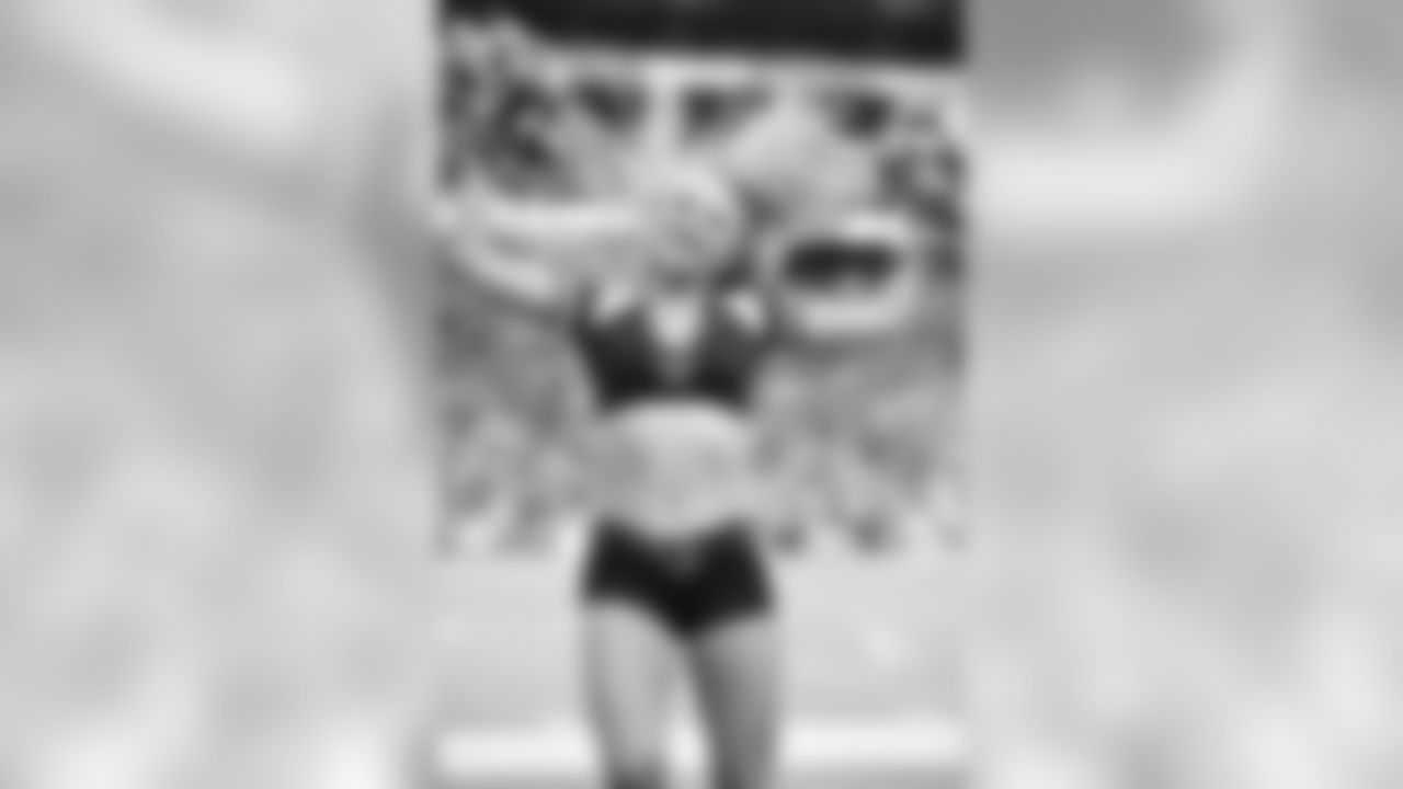 Images of Cardinals cheerleader Danielle from the 2019 season