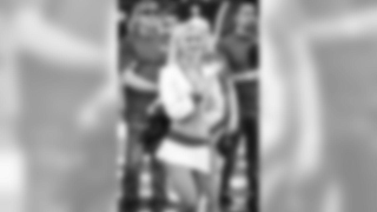 Images of Cardinals cheerleader Brenan during the 2018 season