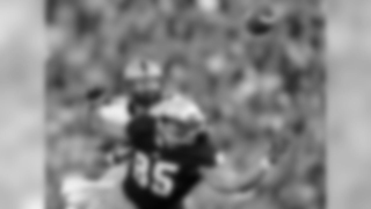 Niklas waits for a ball as Purdue safety Landon Feichter covers him on Sept. 8, 2012