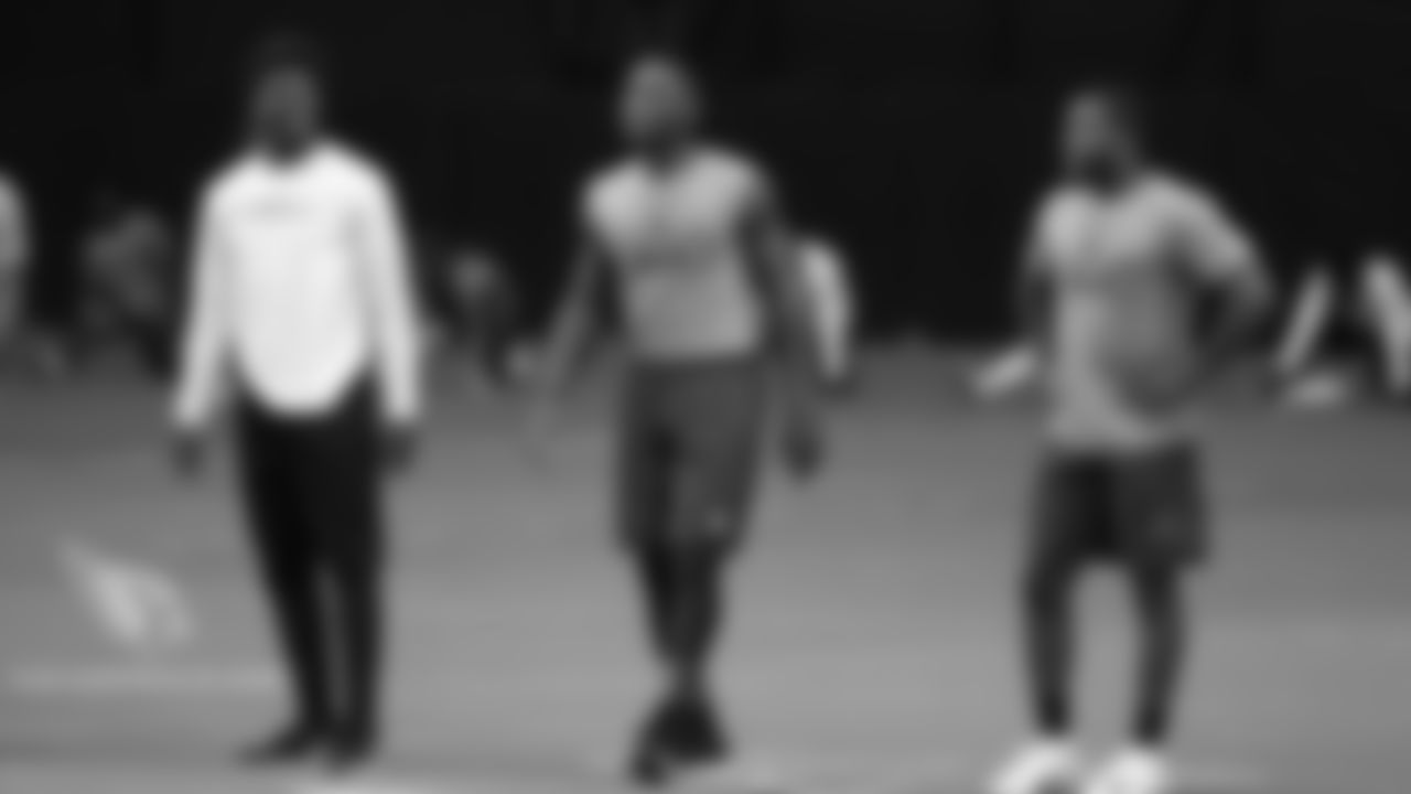 DBs Brandon Williams, Patrick Peterson and Budda Baker