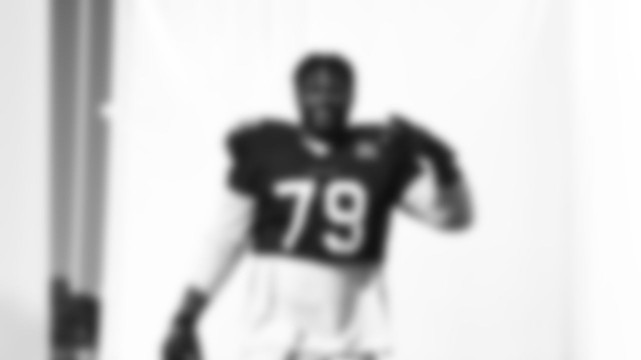 Arizona Cardinals offensive lineman Josh Jones (79) during a joint practice at the Tennessee Titans Practice Facility on Wednesday, Aug. 24, 2022 in Nashville, TN.