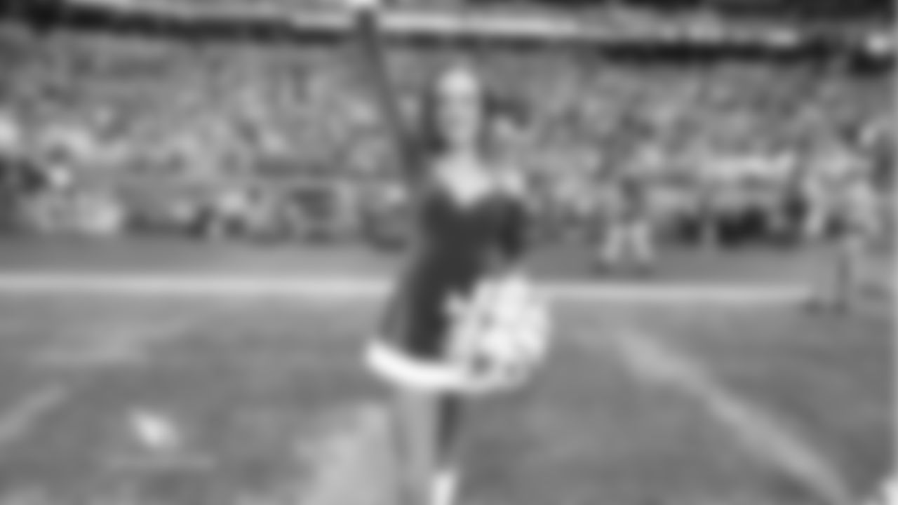 Images of Cardinals cheerleader Melanie from the 2018 season