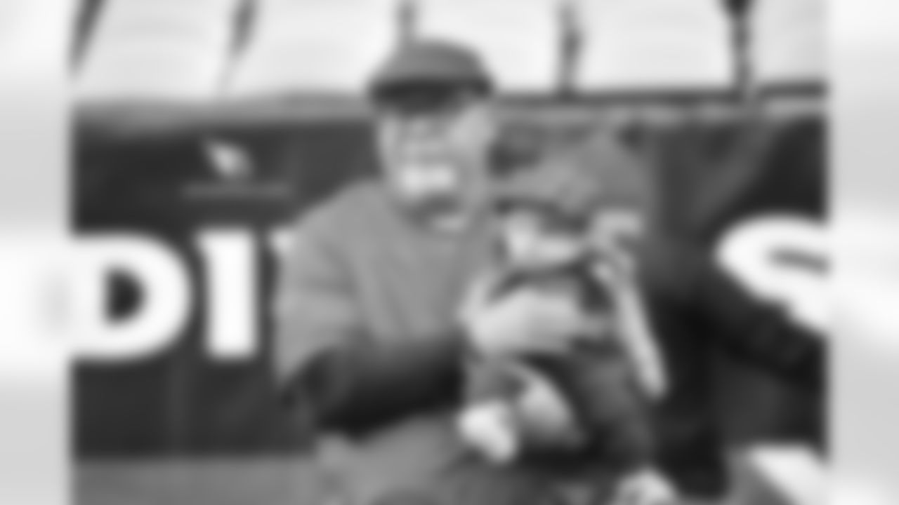Former coach Bruce Arians with his grandson
