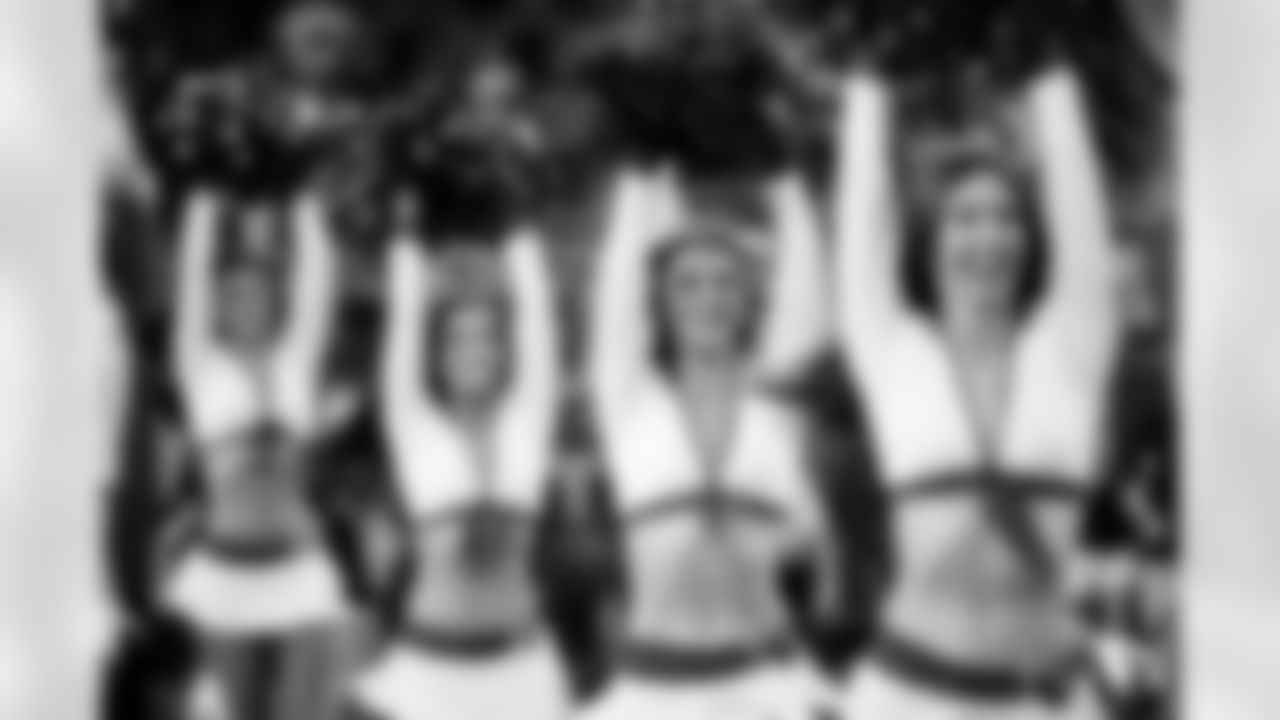 The Arizona Cardinals Cheerleaders during the week 2 preseason game against the Kansas City Chiefs on August 19, 2023.