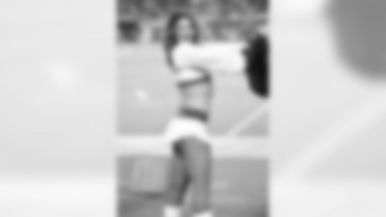 Images of Cardinals cheerleader Skye during the 2018 season