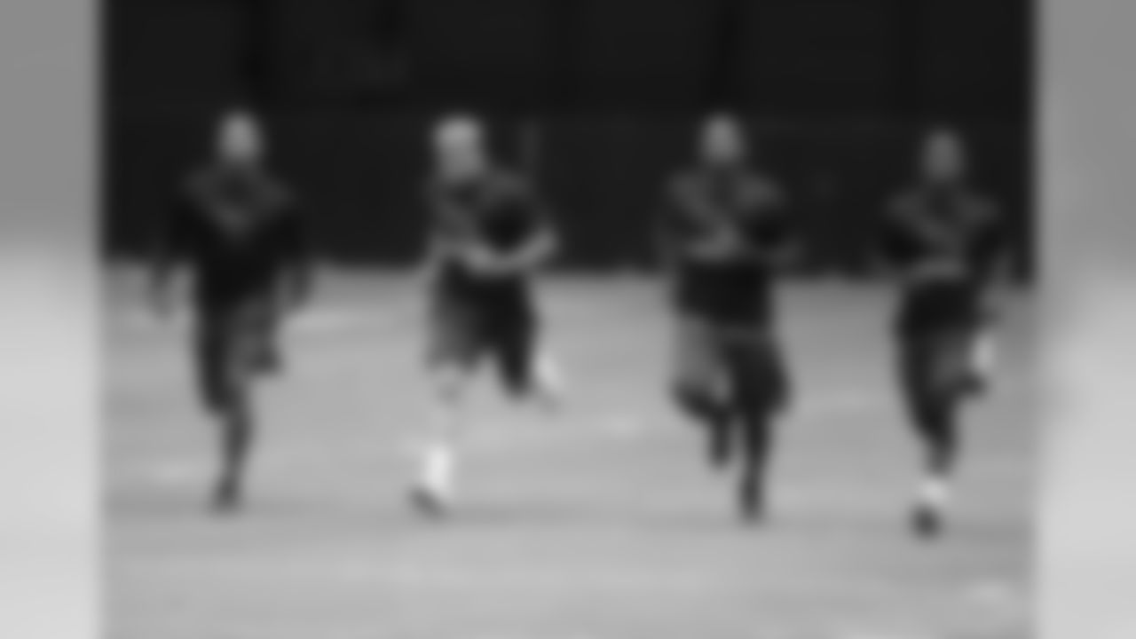 From left: S Rashad Johnson, S Tyrann Mathieu, CB Patrick Peterson, WR John Brown