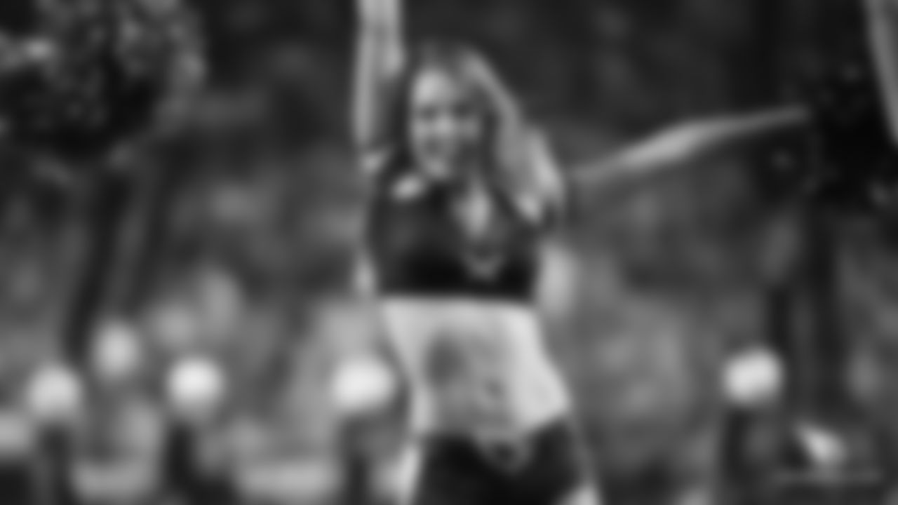 Images of Cardinals cheerleader Jacqueline during the 2018 season