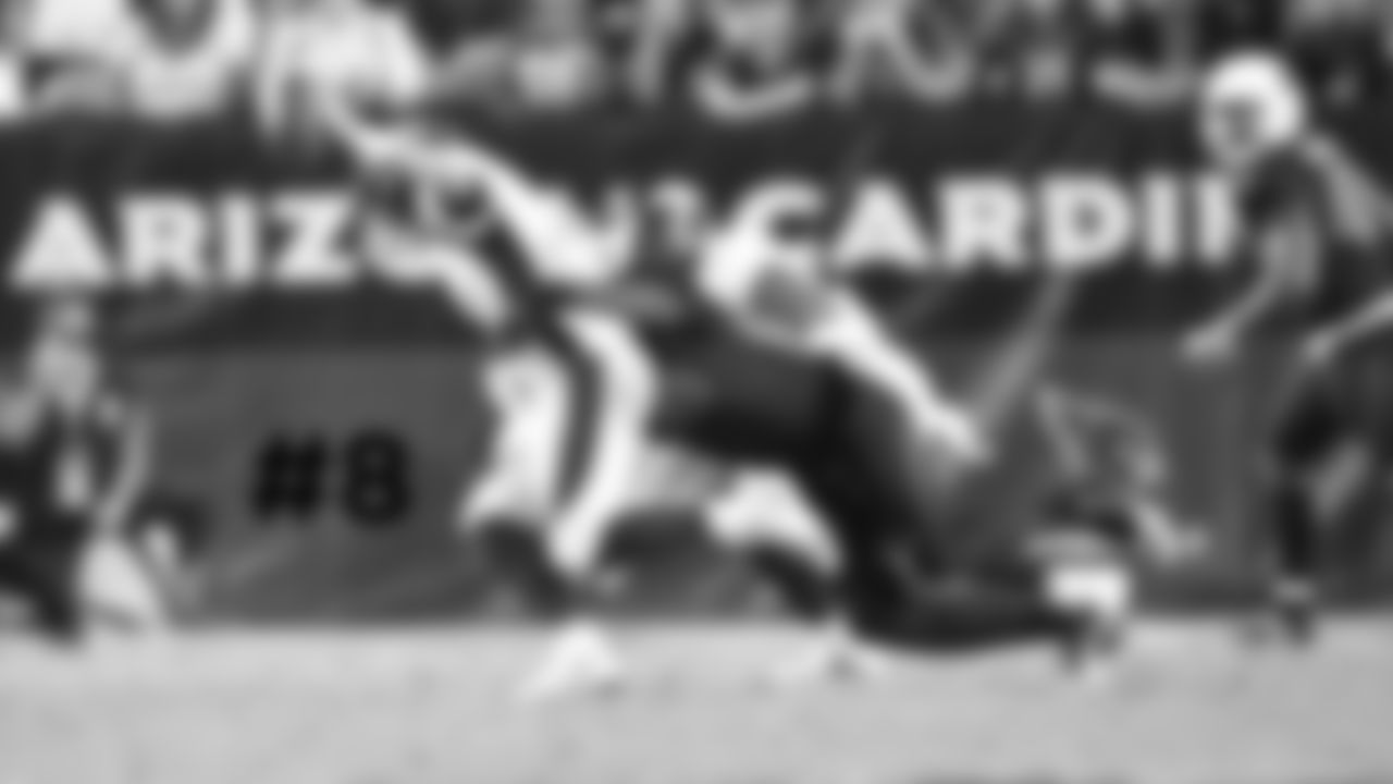 8. DE Zach Moore brings down Broncos QB Case Keenum for a sack