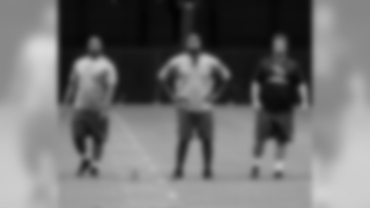 Fron left: DT Corey Peters, DE Cory Redding, G Anthony Steen