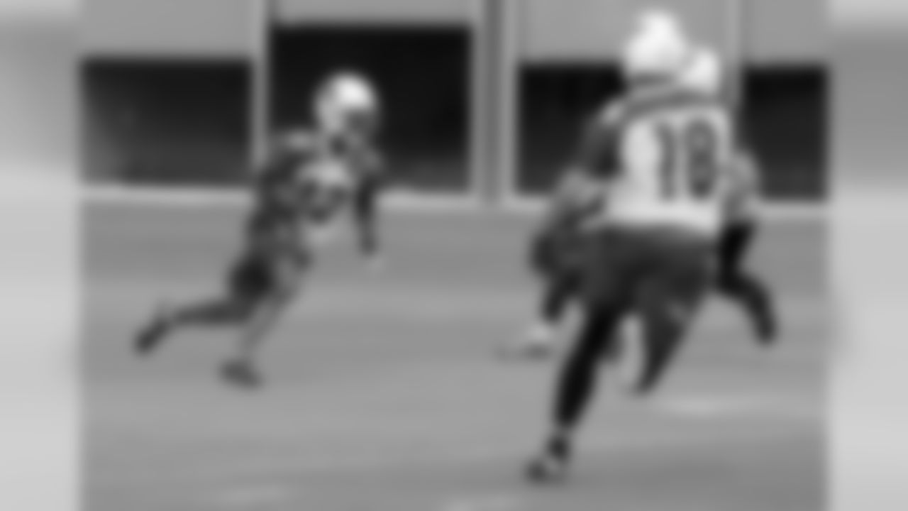 WR John Brown returns a punt