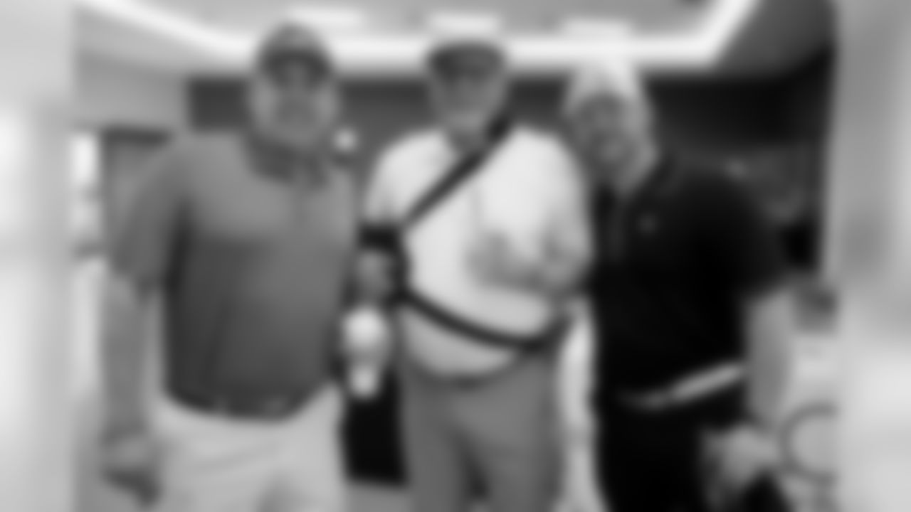 From left: Saints coach Sean Payton, Bruce Arians and Jake Arians
