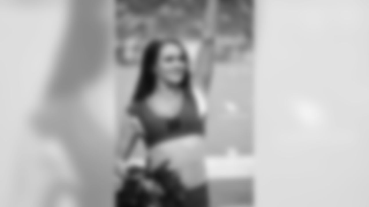 Images of Cardinals cheerleader Shae from the 2018 season