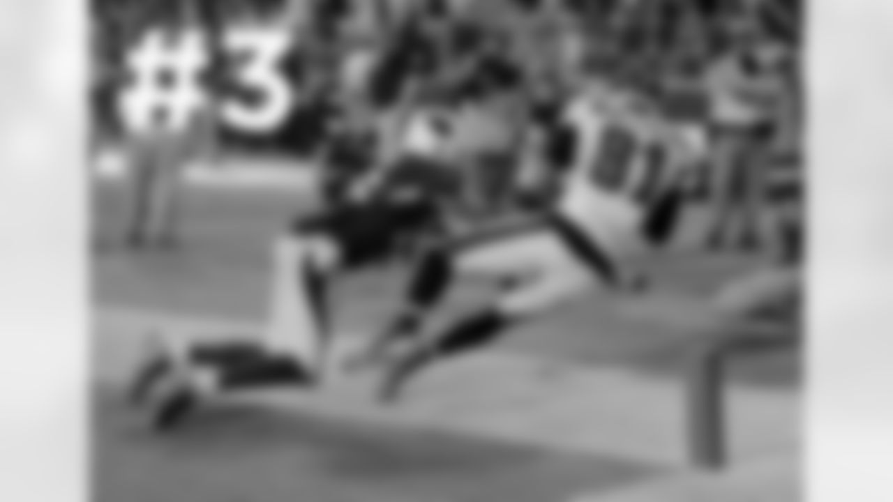 S Rashad Johnson knocks Eagles WR Jordan Matthews out of bounds to preserve the win