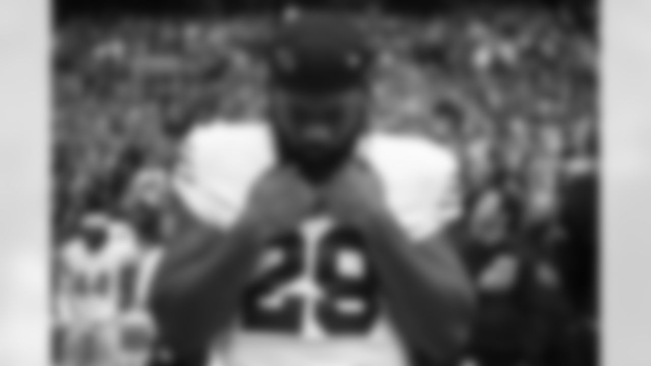 Arizona Cardinals running back Damien Williams (29) during the Week 7 regular season game between the Arizona Cardinals and the Seattle Seahawks on Sunday, Oct 22, 2023 in Seattle, WA.