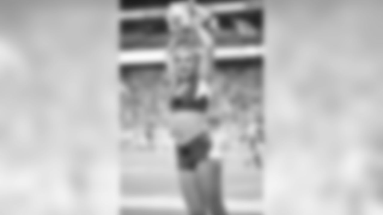 Images of Cardinals cheerleader Shelby during the 2019 season