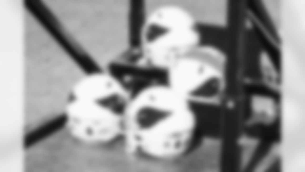 A picture of several helmets.
