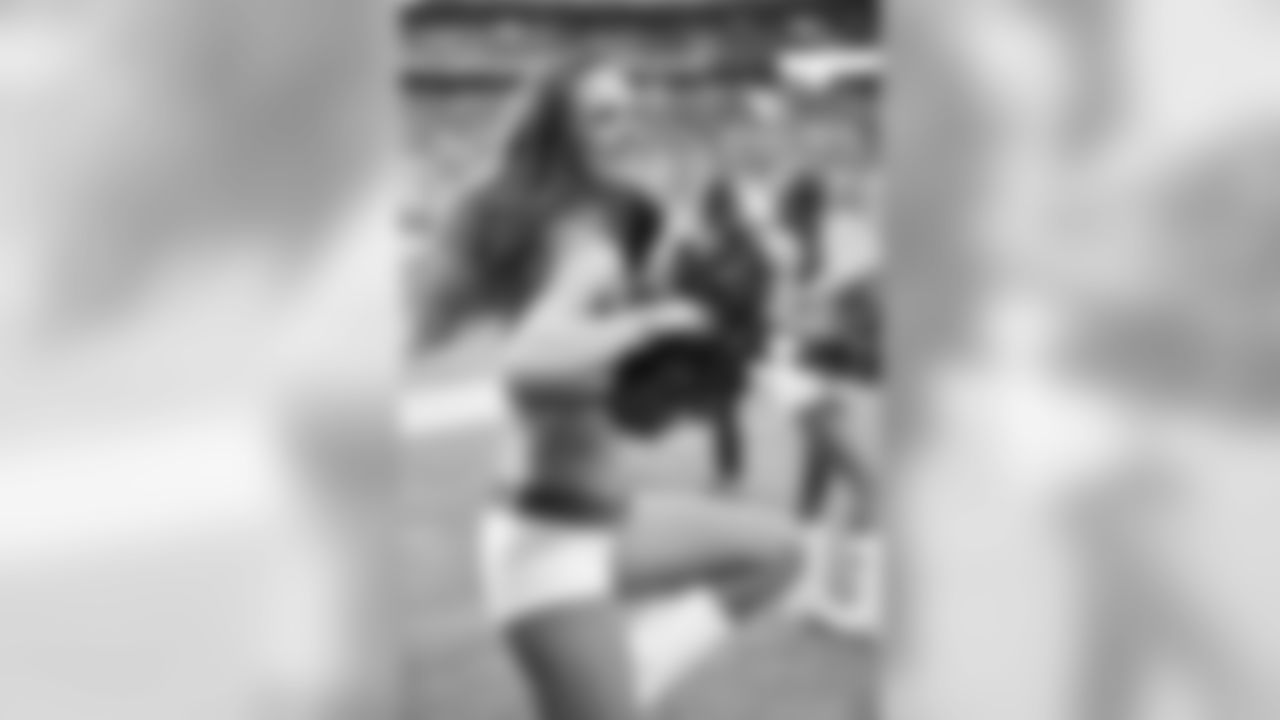 Images of Cardinals cheerleader Melanie from the 2018 season