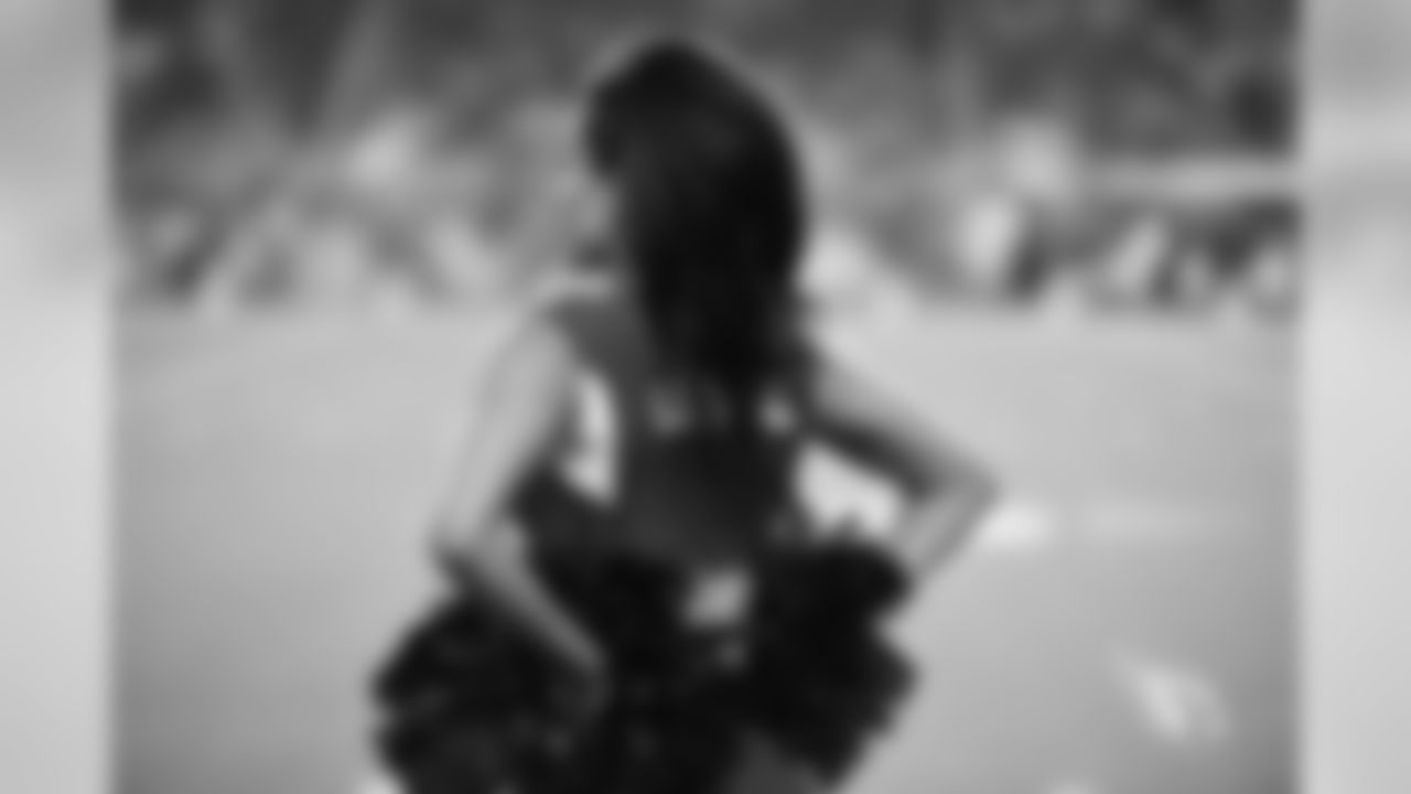 Images of Cardinals cheerleader Stephanie during the 2019 season