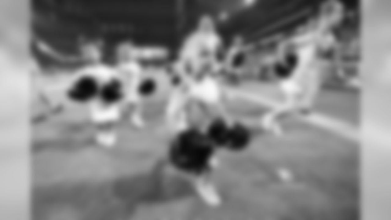 Images of the junior cheerleaders during the Chargers' game