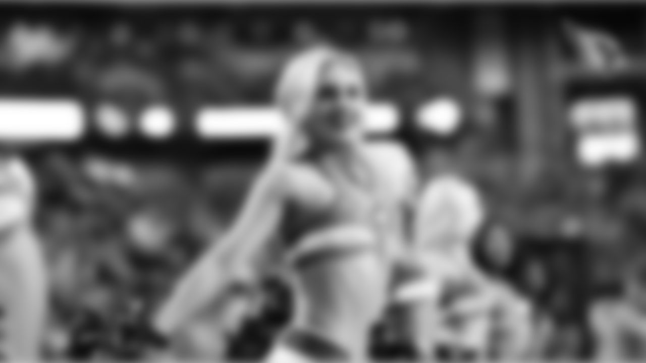 Images of Cardinals cheerleader Shelby during the 2019 season