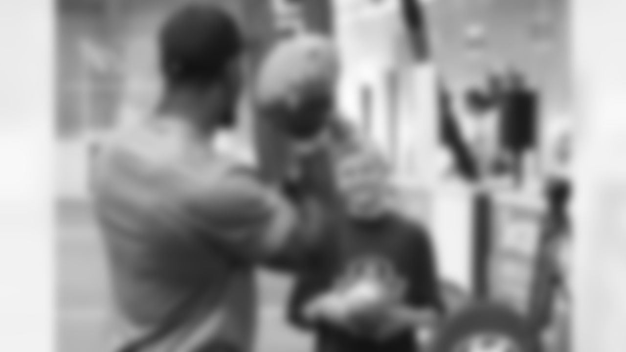 Johnson with a camper