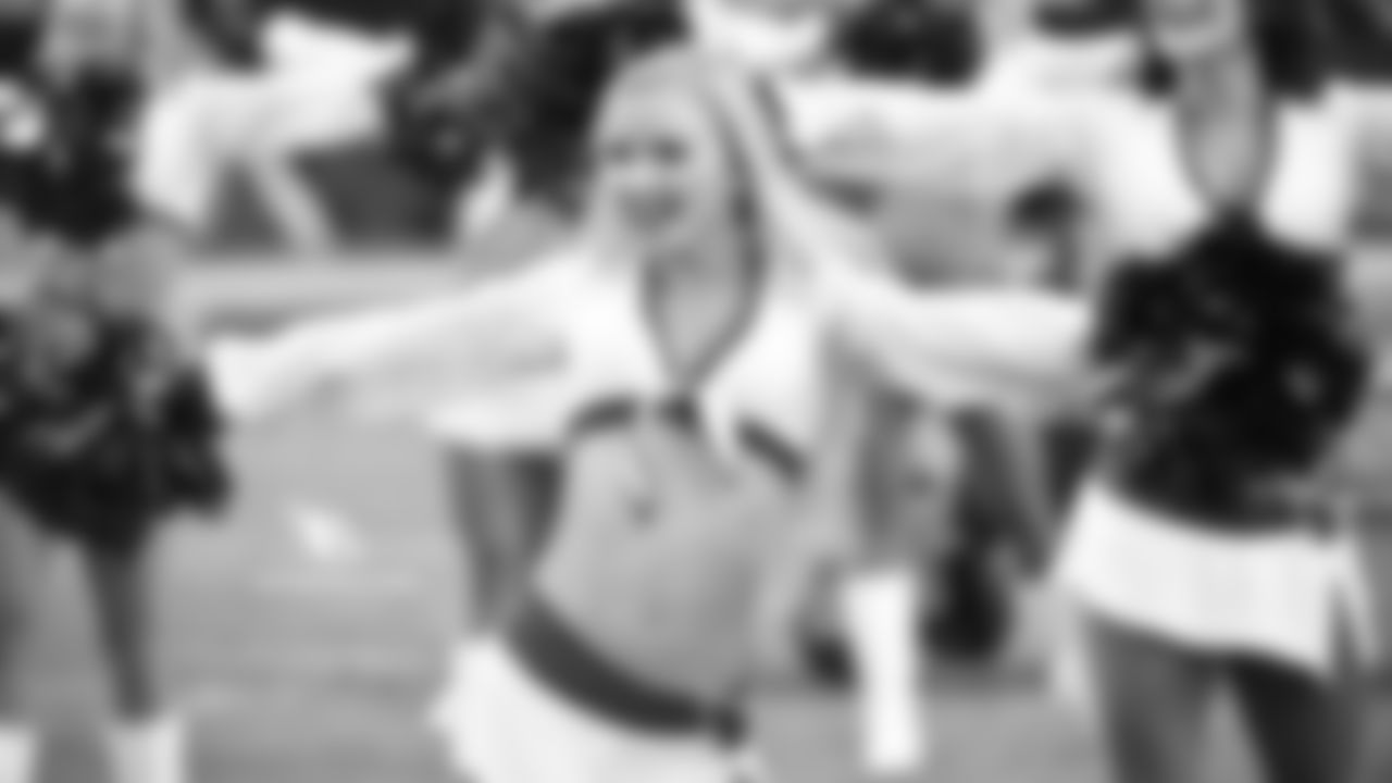 Images of Cardinals cheerleader Brenan during the 2018 season
