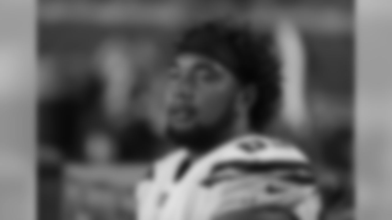 Los Angeles Chargers offensive tackle Sam Tevi