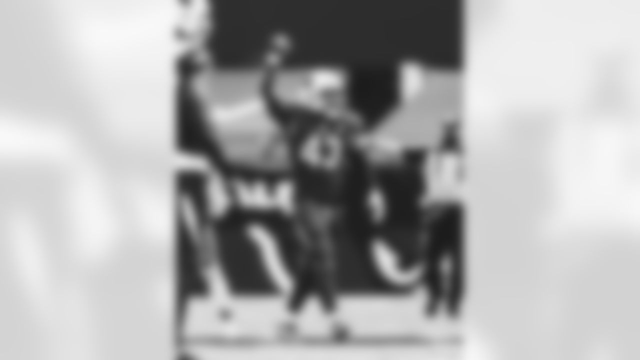 Images of outside linebacker Haason Reddick from throughout the 2020 season.