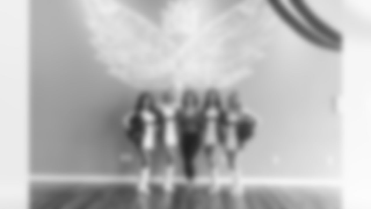 The Arizona Cardinals Cheerleaders deliver food to Elevate Yoga & Wellness as part of Women's History Month on Sunday, March 5, 2023 in Phoenix, AZ.