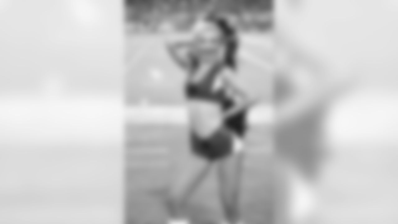 Images of Cardinals cheerleader Brenan during the 2018 season