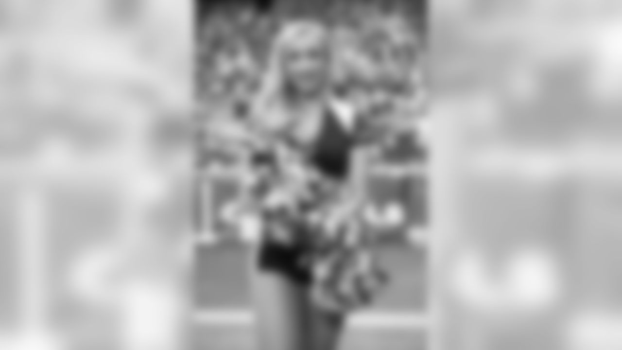 Images of Cardinals cheerleader Savannah during the 2019 season