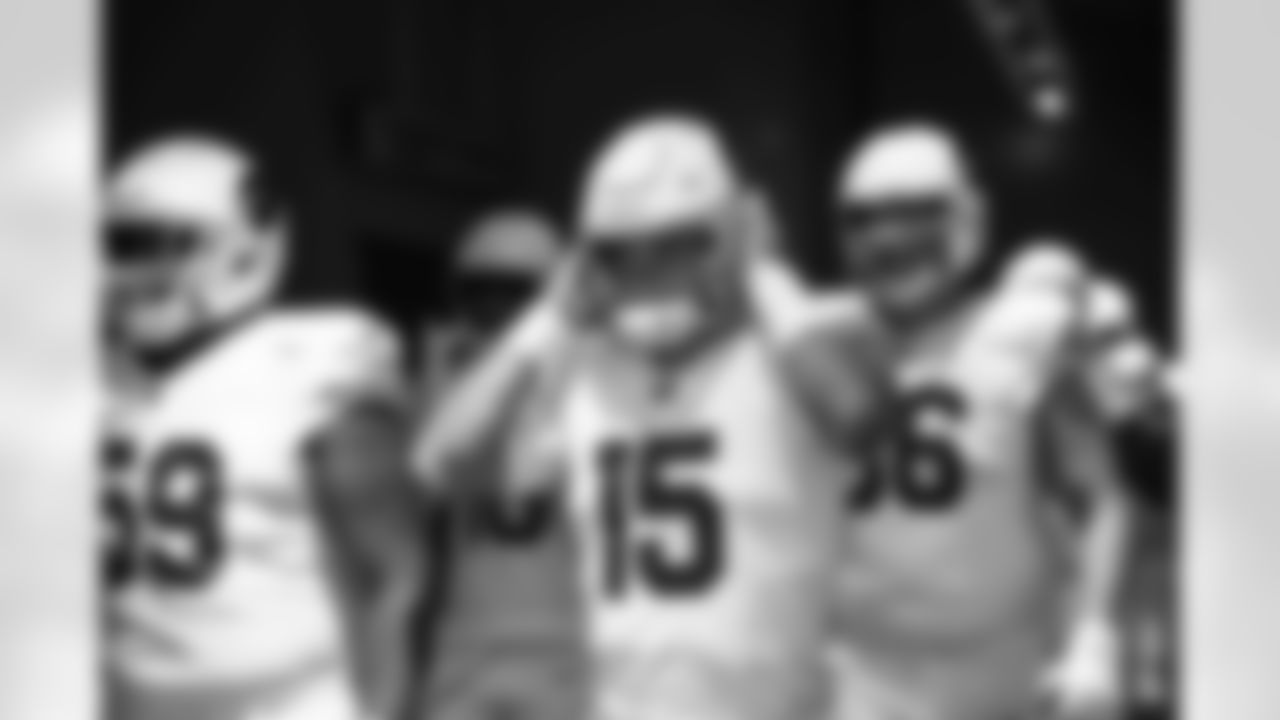 Arizona Cardinals quarterback Clayton Tune (15) during the 2023 preseason game between the Arizona Cardinals and the Minnesota Vikings on Saturday, Aug 26, 2023 in Minneapolis, MN.