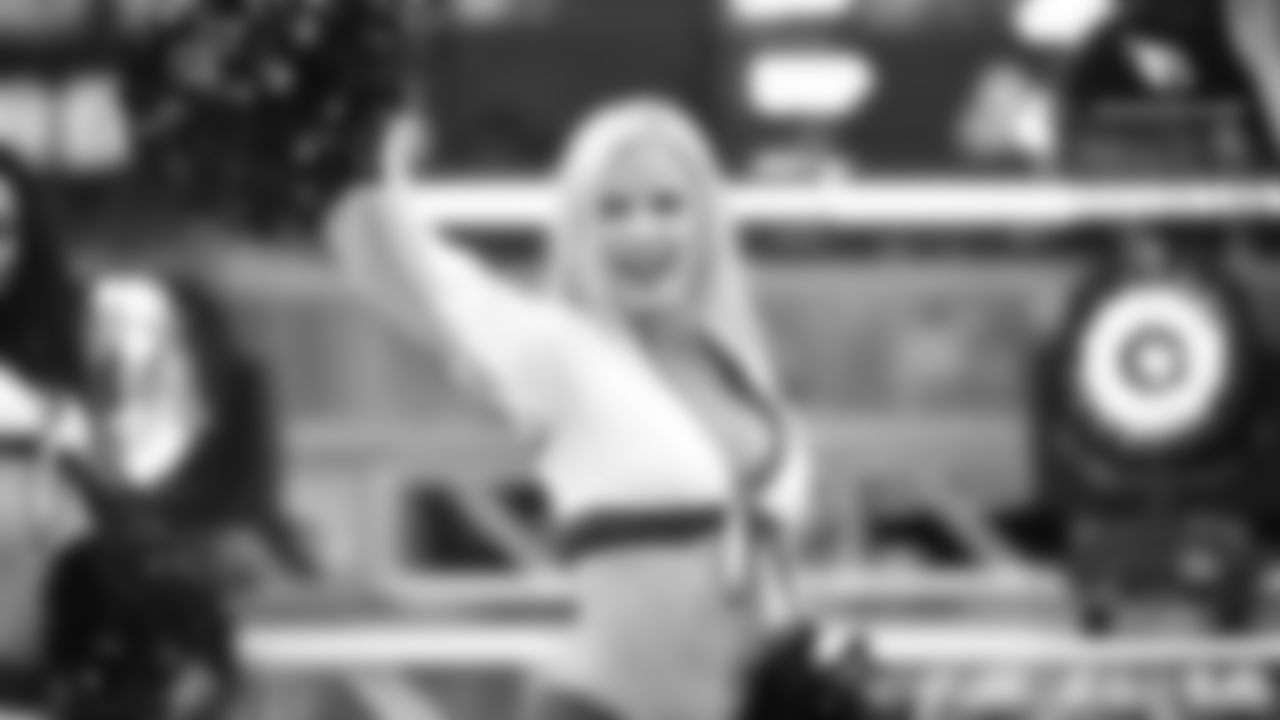 Images of Cardinals cheerleader Coley from the 2018 season