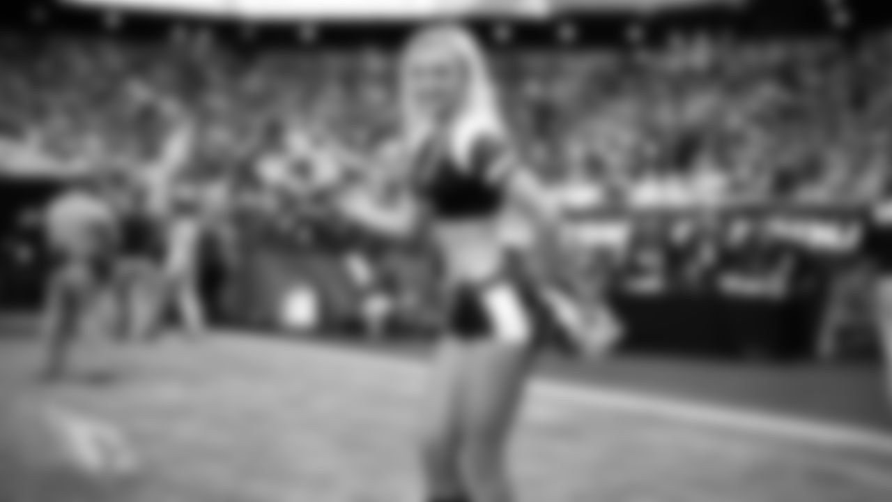 Images of Cardinals cheerleader Brenan during the 2019 season
