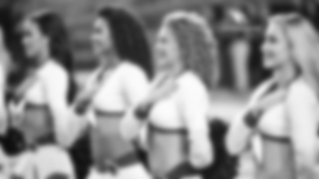 Images of Cardinals cheerleader Alexis from the 2018 season