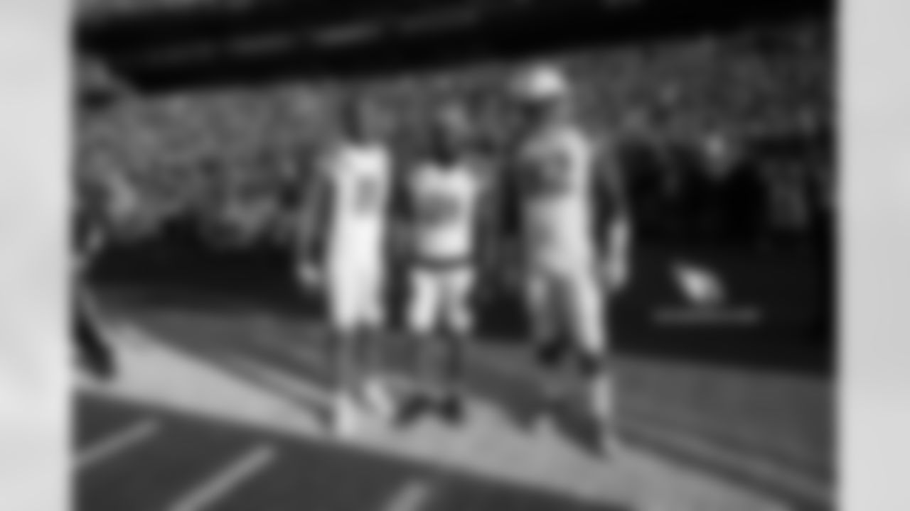 From left: WR Larry Fitzgerald, CB Patrick Peterson, DL Frostee Rucker