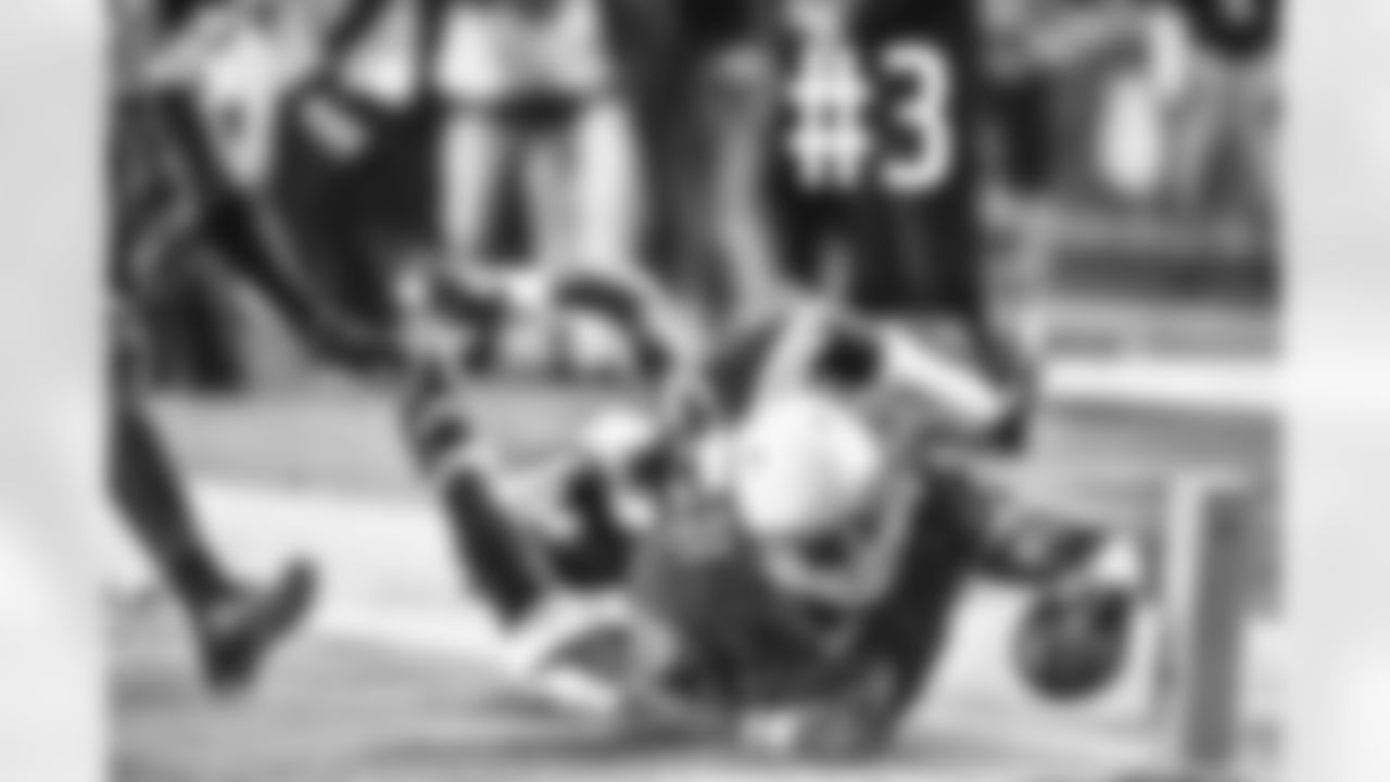 RB David Johnson stretches toward the end zone