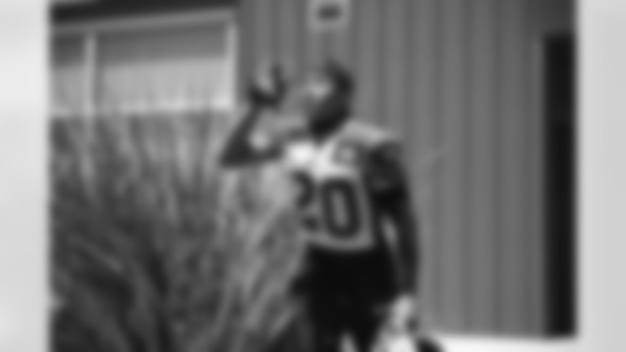 Arizona Cardinals cornerback Marco Wilson (20) during Week 1 of the OTA offseason program at the Dignity Health Training Facility on Thursday, May 25, 2023 in Tempe, AZ.