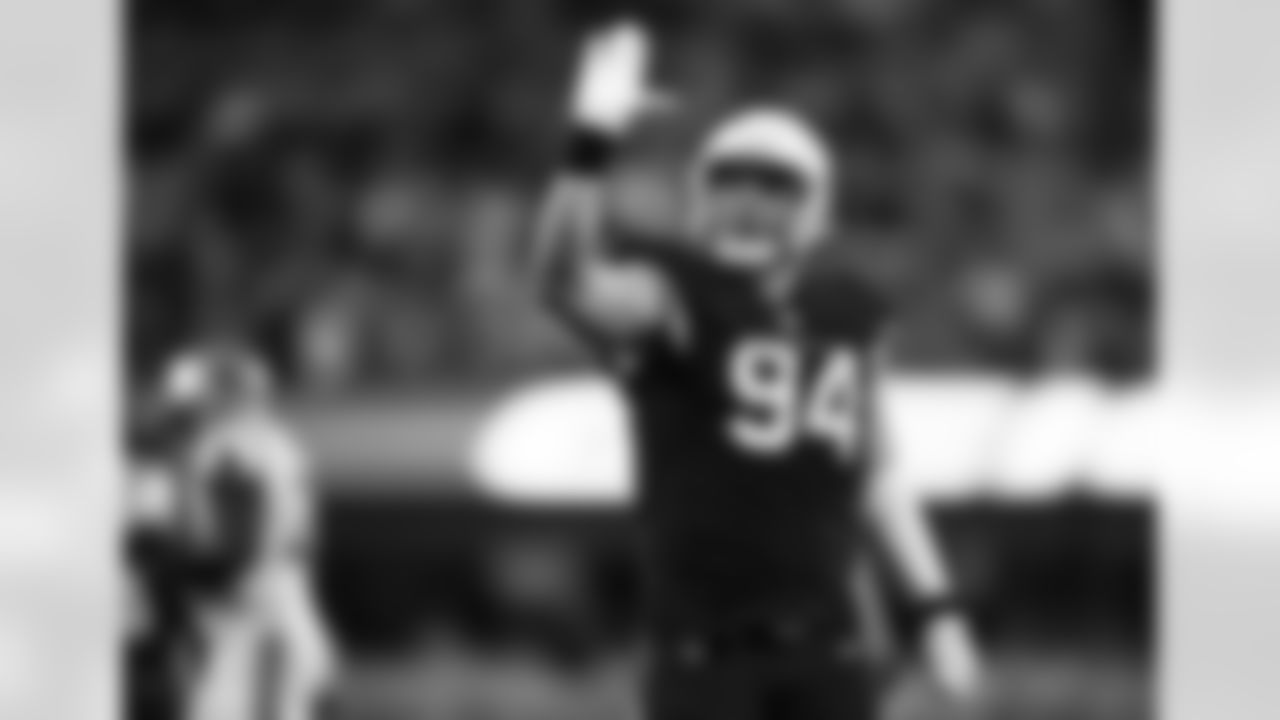 Arizona Cardinals defensive end Zach Allen (94) during the 2022 regular season game between the Arizona Cardinals and the Carolina Panthers on Sunday, Oct. 2, 2022 in Charlotte, NC.