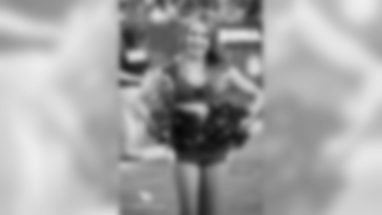 Images of Cardinals cheerleader Jacqueline during the 2018 season