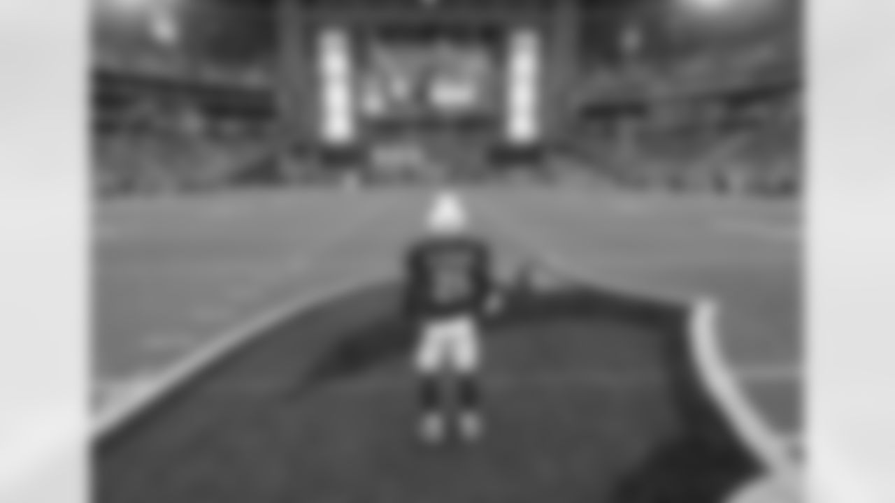 2013: CB Patrick Peterson at midfield before the game against Seattle