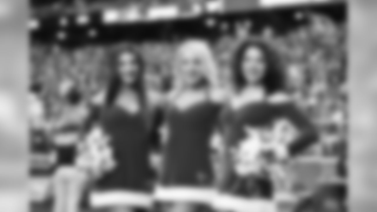 Images of Cardinals cheerleader Alexis during the 2019 season