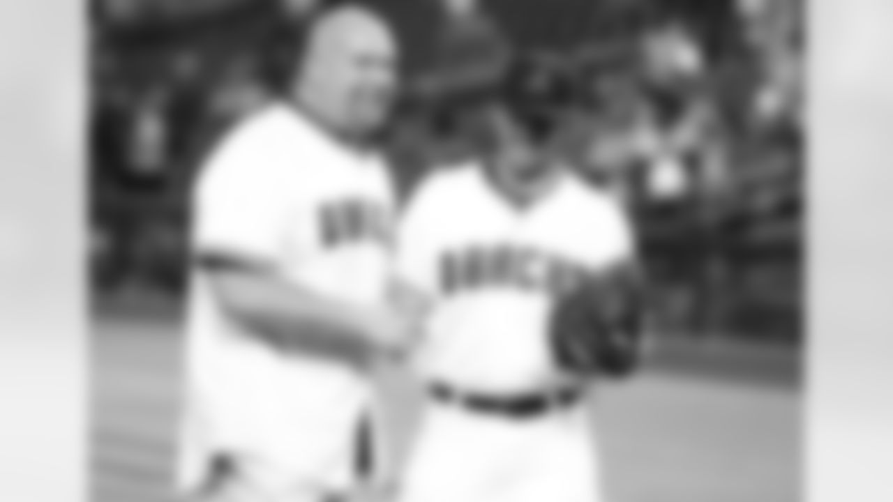 GM Steve Keim with Diamondbacks catcher Tuffy Gosewisch