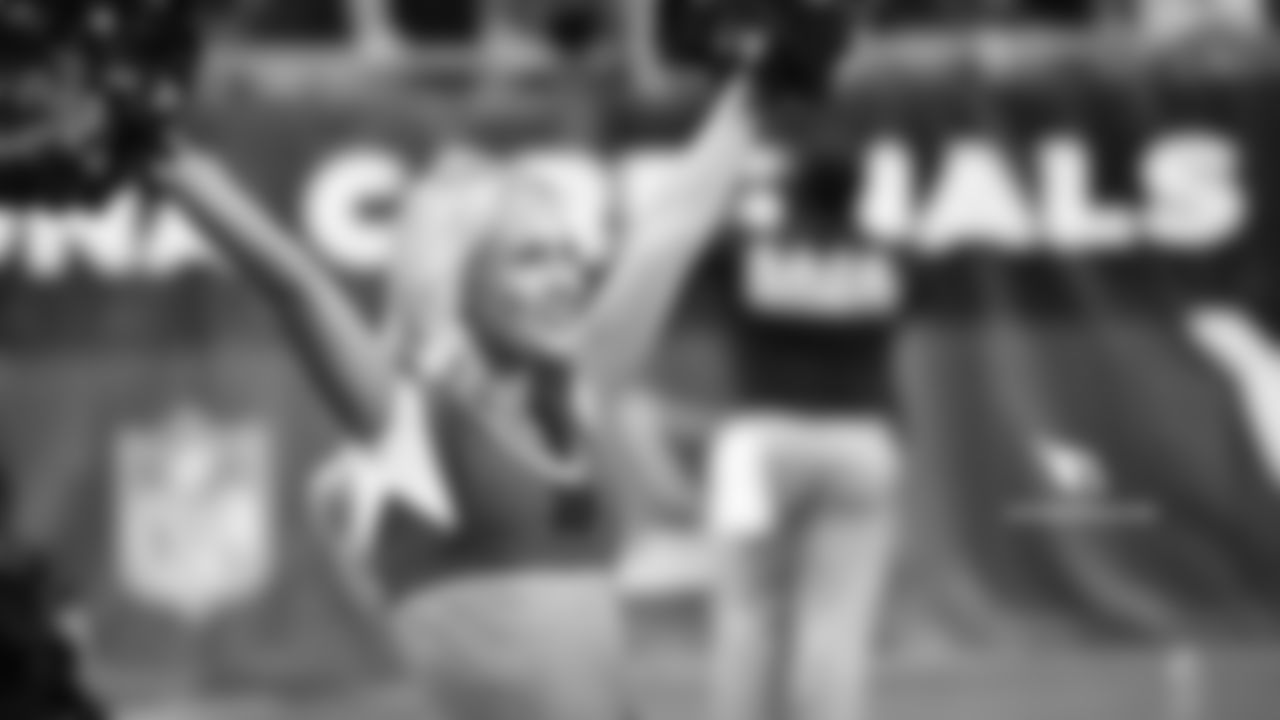 Images of the Cardinals cheerleaders during the Week 3 matchup against Chicago