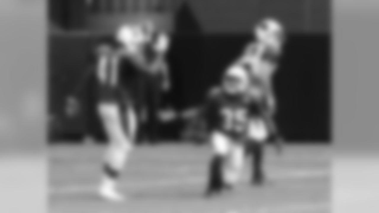 CB Cariel Brooks is congratulated after breaking up a pass