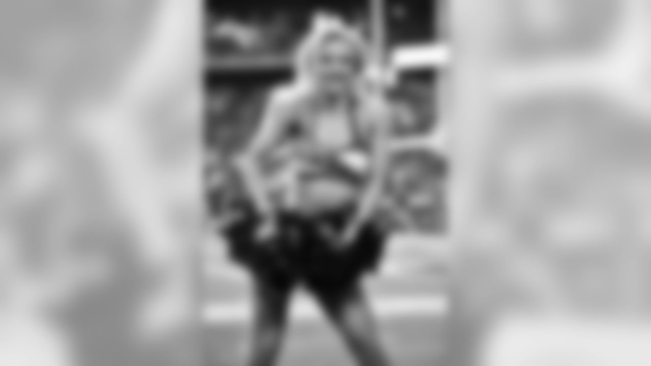 Images of Cardinals cheerleader Brenan during the 2019 season