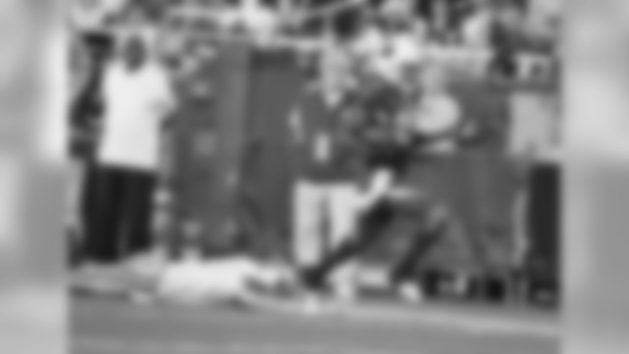 2010 vs. Cowboys: Greg Toler runs after an interception.